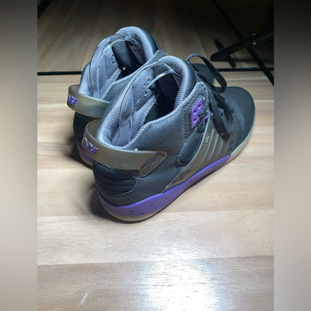 Supra skytop black and purple size 9 - Picture 3 of 5